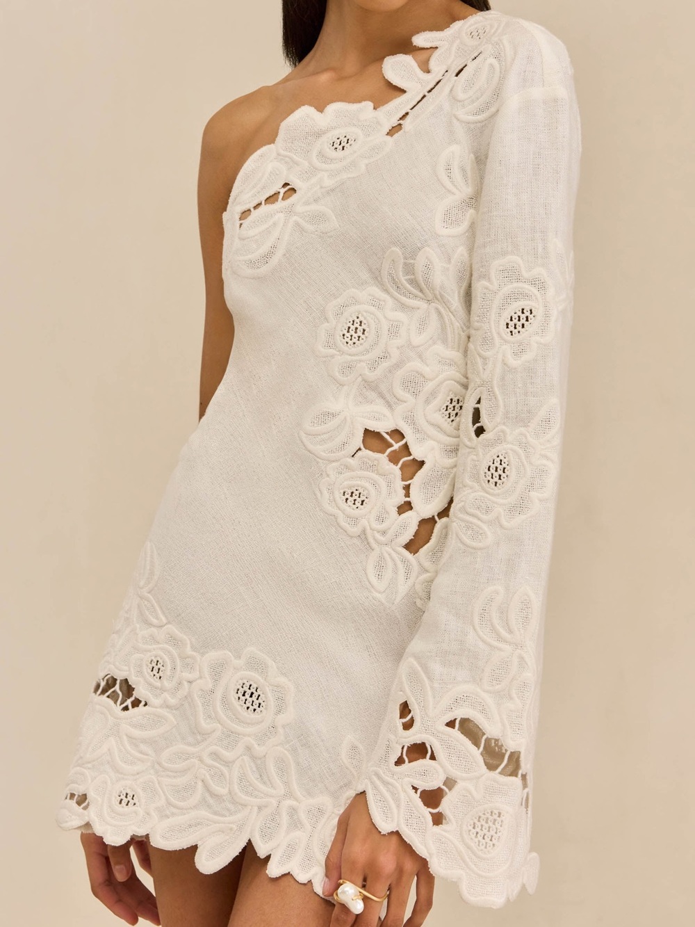 NWOT cult gaia Marlena Dress in Off White